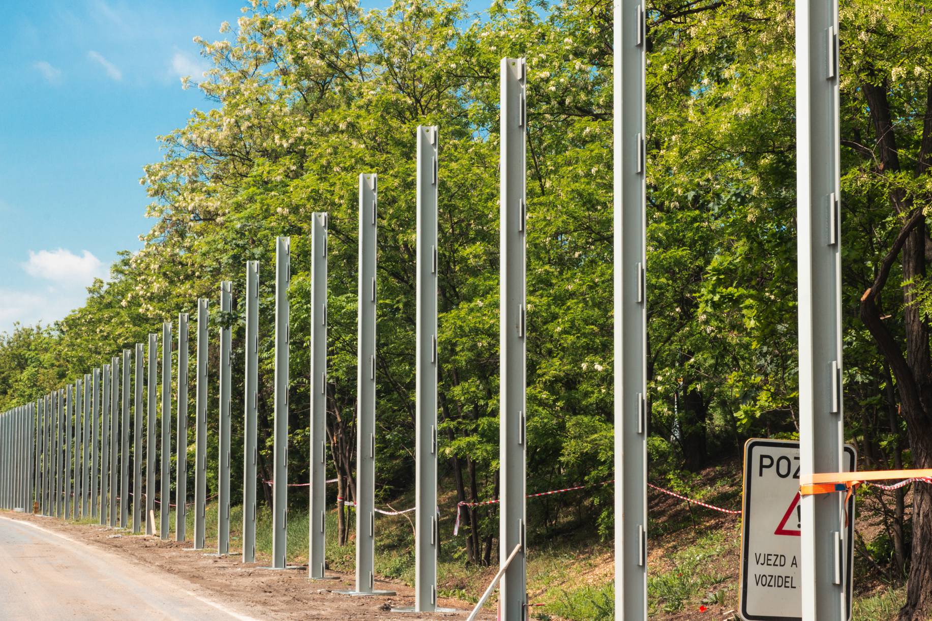 Sloupy protihlukové stěny – Jižní spojka - Mužík & syn